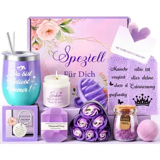 Giftota Geschenke für Frauen, 11-tlg. Spa Selfcare Geschenkidee für Frauen, Wellness Geschenkset Freundin Geburtstag Valentinstag Muttertag Weihnachtstag Geschenkideen Mama, Schwester, Beste Freundin