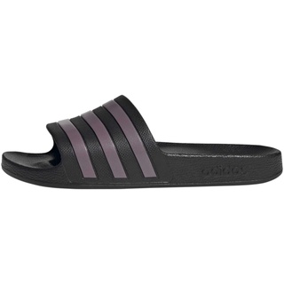 adidas Damen Adilette Aqua Sneaker, core Black/matt Purple met./core Black, 37 EU