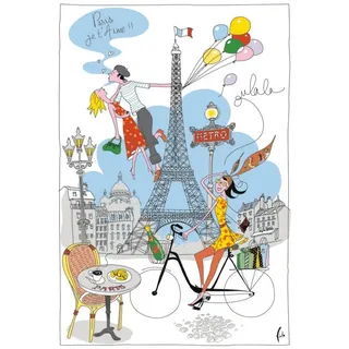 Winkler Geschirrtuch La Parisienne Blanc 72 X 48 weiß 72 x 48 cm Winkler