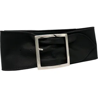 Taillengürtel ANNAMATONI Gr. 75, schwarz Damen Gürtel Breite aus weichem genarbtem Leder