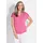 Luftiges Basicshirt V-Ausschnitt Rosa 50