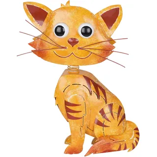 Kölle Gartenfigur Katze Leo, orange, 41 x 30 x 11 cm