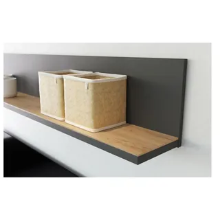 Germania Wandboard 164 x 25 x 20 cm Graphit/Navarra-Eiche