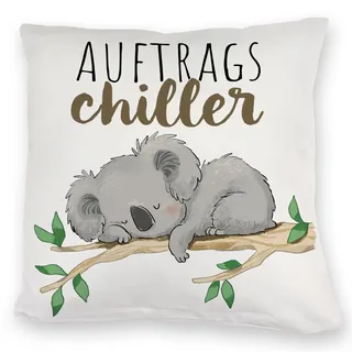 speecheese Kuschelkissen Schlafender Koala mit Spruch Auftragschiller | ein bequemes DekoKuschelkissen für das Sofa lustiges Motiv Teenager Kuscheliger Bär Kuschelkissen bezug bedruckt Inlay