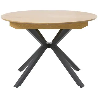 Livetastic Esstisch, Eiche, Holzwerkstoff, rund, Sternfuß, 120x75x120 cm, ausziehbar, Esszimmer, Tische, Esstische, Esstische ausziehbar