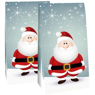pajoma Adventskalender Santa | 1 x 24 Tüten zum Befüllen | Papiertüten