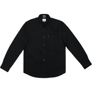 Ben Sherman Signature Oxford Hemd Herren | Größe S | Schwarz | 100% Bio-Baumwolle