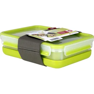 Emsa Lunchbox CLIP & GO grün 1,2 l, 1 Set