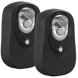 Rosenstein & Söhne Dosenöffner elektrisch: 2er-Set Sicherheits-Dosenöffner mit Akku, wiederverschließbares Öffnen (Dosenoeffner, Elektrische Sicherheitsdosenöffner, Kinder)