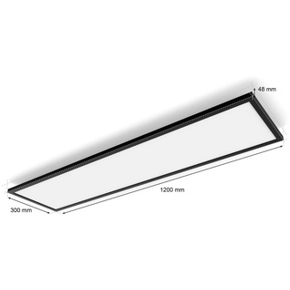 Philips Hue White Ambiance Aurelle Deckenleuchte sw + Dimmschalter • 120x30cm