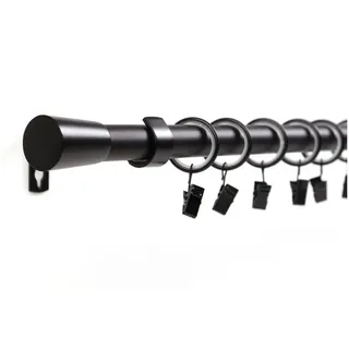 deco-raum Gardinenstange 1-lauf Wandmontage Kegel 300cm