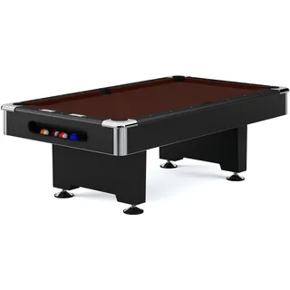 Automaten Hoffmann Billardtisch Club Pro III", Chocolate, Simonis 860, 7 ft (Spielfeld 198x99 cm)