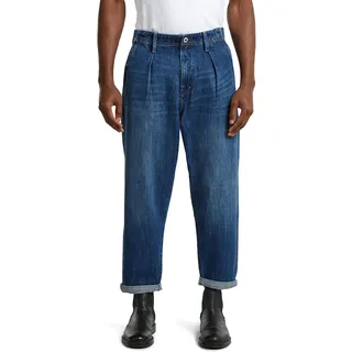 G-Star Pleated Chino Relaxed Tapered Worn In Blue 30/34