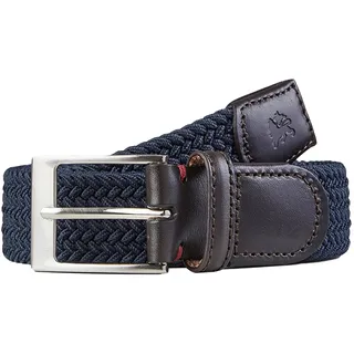 Lerros Gürtel Herren Leder/Polyester/Elasthan Blau 100