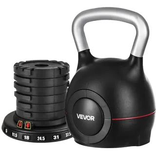 Vevor Verstellbare Kettlebell 2-20 kg Schwarz