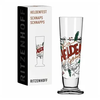 Ritzenhoff Schnapsglas Heldenfest 013, Kristallglas bunt