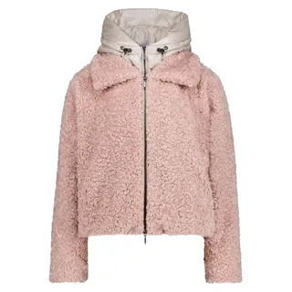 Amber & June Plüschjacke mit abnehmbarem Westenteil Rosa 42