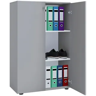 VCM Lona Aktenschrank 70 x 40 x 110 cm grau