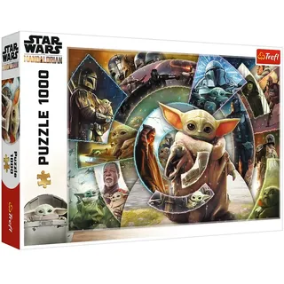 Trefl Puzzle Trefl 10906 Star Wars the Mandalorion 1000 Teile Puzzle, 1000 Puzzleteile, Made in Europe beige|bunt