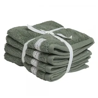 Gant Badetücher Gant Home Seifentuch Set Gesichtstücher Premium Towel Agave Green (30x
