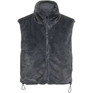 Only ONLDANA FAUX FUR REV.WAISTCOAT grau S