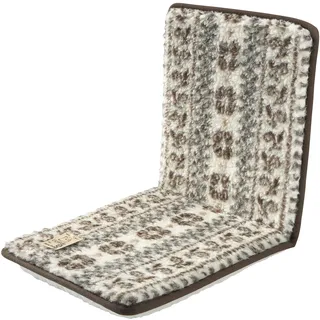 KC-Handel Doppelstuhlkissen Skandinavisch 80 x 37 cm, 100% Schurwolle i.F. mit Bandeinfassung, Malmö, Einfarbig, Indoor, Ohne Armlehne, Kissenverfügbar, Stuhlkissen