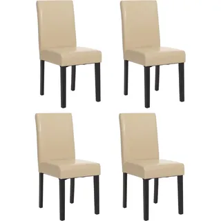 MCW Esszimmerstuhl Littau Kunstleder creme 4er Set