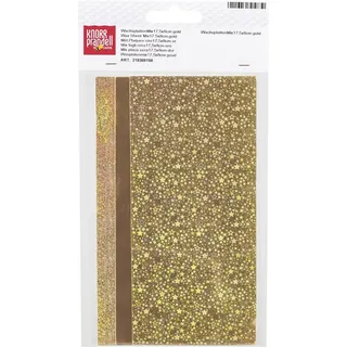 Knorr Prandell Bastelfilz Verzierwachs Sortiment 175x80x0,5mm Hologram gold VE=3 Stück