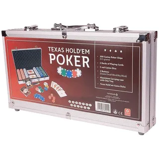 ASS Altenburger ASS 130006255 - Texas Hold'em Poker, Profi-Set in Casino Qualität, Pokerkoffer