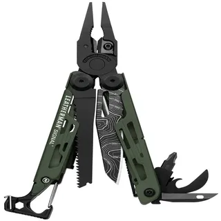 Leatherman Signal Multitool 19 Werkzeuge grün