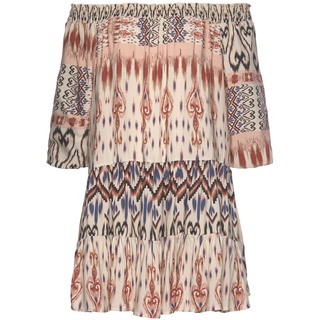 Buffalo Druckkleid Damen creme-bedruckt Gr.40/42