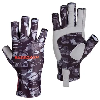 Bassdash ALTIMATE Anglerhandschuhe Fahrradhandschuhe Sonnenschutz Fingerlose Winter Handschuhe für Männer und Frauen zum Kajakfahren Paddeln Wandern Radfahren Fahren Schießtraining
