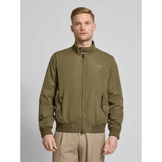 Jacke mit Label-Details, Oliv, S