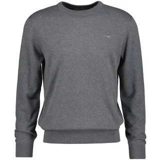 GANT Rundhalspullover Grau XL