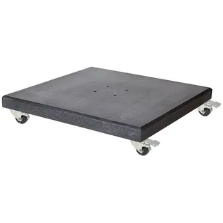 Platinum Sonnenschirm Sonnenschirmständer Modena Schwarz poliert Granit, LxB: 76x76 cm schwarz 76 cm x 76 cm