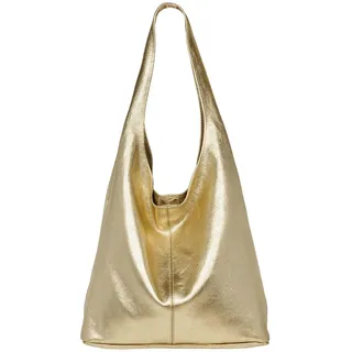 CASPAR Modell No.767 Shopper Wildleder Gold Metallic