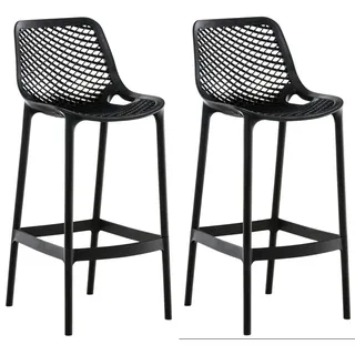 CLP 2er Set Barhocker Air schwarz