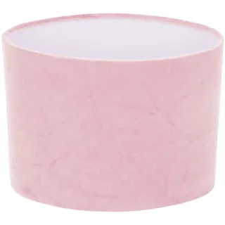 OSALADI Tischlampe Lampenschirm Stoff Oval Tischlampenschirm H?ngeleuchtenschirm E27 Rosa Samt Nachttischlampe Schirm Lampe Stoffschirm Pendelleuchte Schreibtischleuchte Ersatzschirm