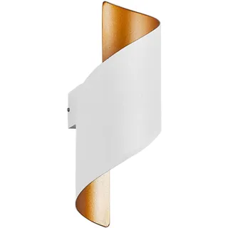 KRIPINC LED Wandleuchte Innen, Wasserdichte Ip65 Wandleuchte Aussen, Up and Down Leuchten Innen Aussen, Aluminium Wandlampe Modern für Wohnzimmer Schlafzimmer Balkon Veranda Terrasse Garten (Weiß)