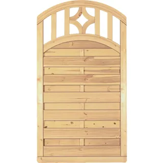 Tetzner & Jentzsch Lamellenzaun 100 x 180 cm Braun Holz