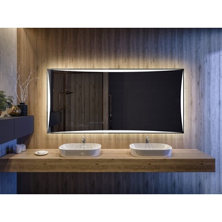 Artforma Badspiegel 120x60 cm mit LED Beleuchtung - Wählen Sie Zubehör - Individuell Nach Maß - Beleuchtet Wandspiegel Lichtspiegel Badezimmerspiegel - LED Farbe zu Wählen Kaltweiß/Neutralweiß L77
