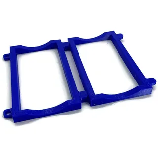 eXODA Flaschenablage Flaschenhalter Kühlschrank Flaschenregal für Wein Bier Dosen 2x blau
