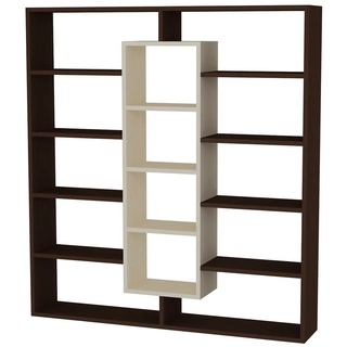 moebel17 Standregal Bücherregal Ample Wenge Ahornbraun, Platzsparend braun