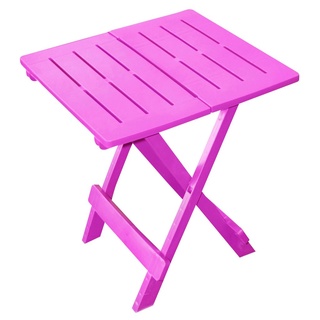 Kunststoff Klapptisch ADIGE 45 x 43 cm - pink - Garten Camping Balkon Tisch
