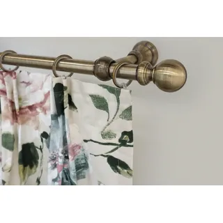 GARESA Vorhangstange Kugel 1-läufig Ø 20 mm 140 cm Gold