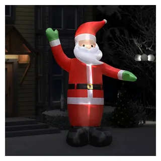 furnicato Weihnachtsfigur LED-Weihnachtsmann 3 m Rot aufblasbar mit LED-Lichtern (1 St), Wetterfeste Weihnachtsfigur mit USB-Anschluss und stabilen Erdspießen 300 cm