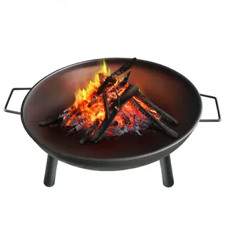 Montafox Feuerschale Ø 58 cm Schwarz