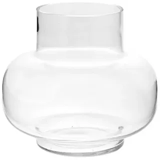 Storefactory Scandinavia Dekovase Vase ASPÖ klar, Ø20x18cm weiß