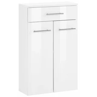 WELLTIME Unterschrank WELLTIME "Venedig", weiß (weiß, weiß), B:50cm H:79cm T:20cm, Schränke, Unterschrank, Badmöbel in Breite 50 cm