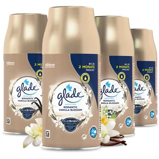 Glade Automatic Spray Nachfüller, Raumduft, Vanilla Blossom, 4er Pack